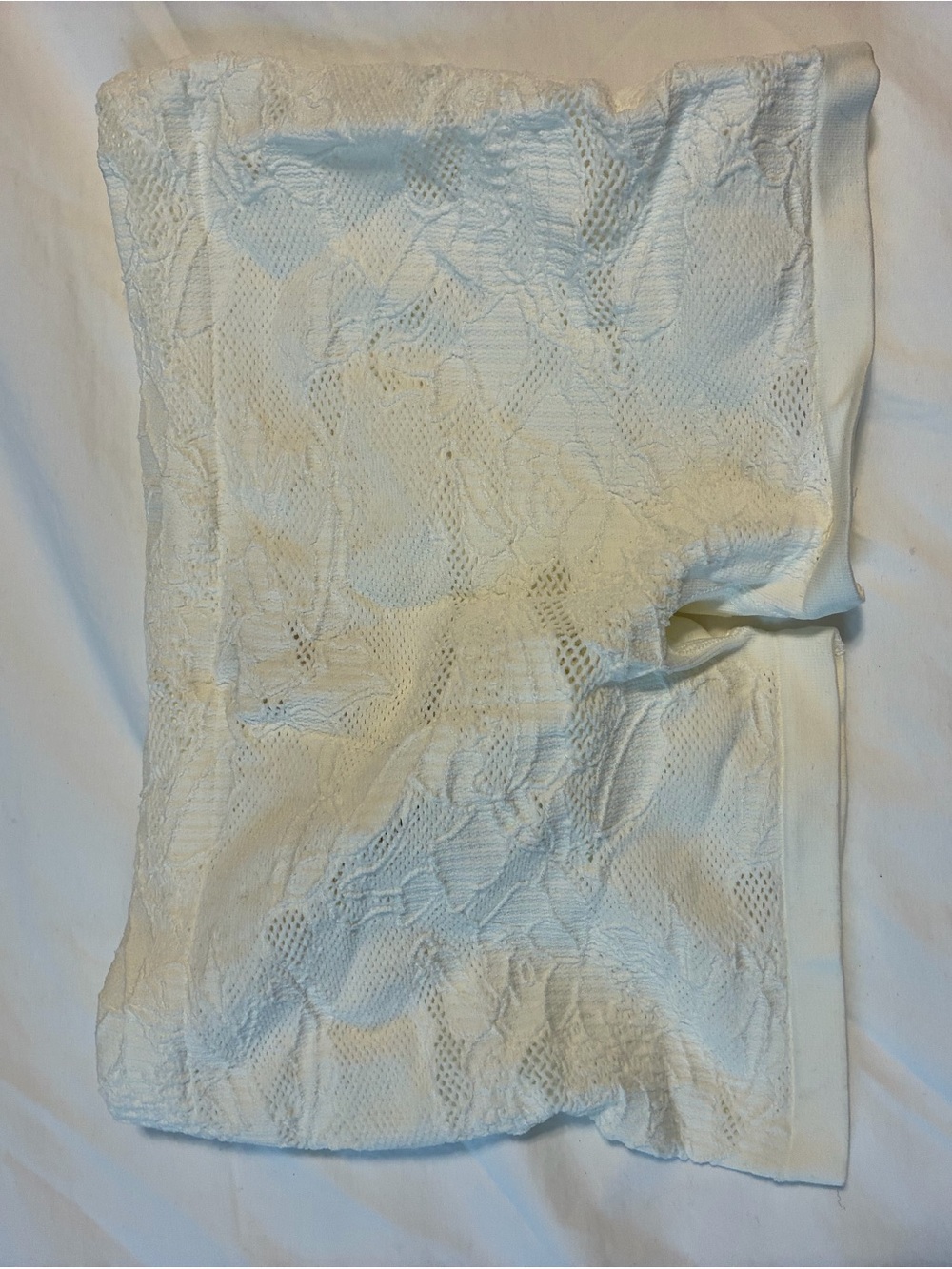Women's Cream Lace Boyshort Panty - Soft Stretch Comfort